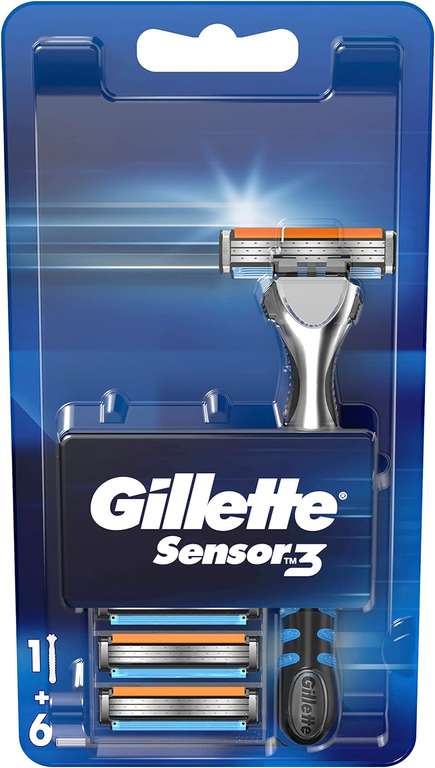 Maszynka do golenia Gillette Sensor 3 + 6 ostrzy