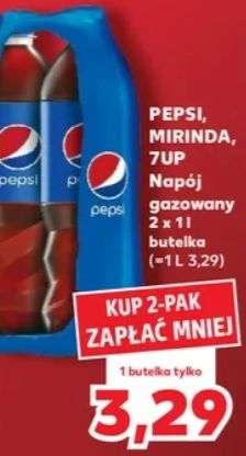 Pepsi/Mirinda/7up Butelka 1L przy zakupie 2-paku