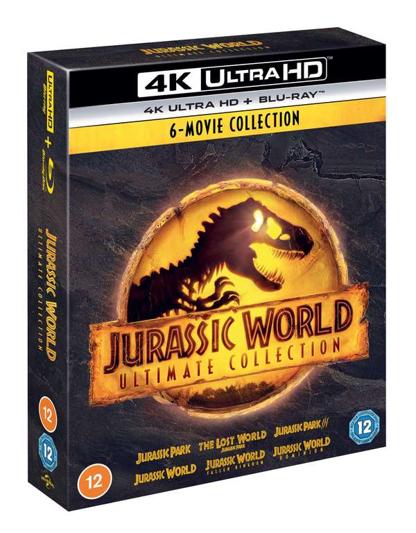 Jurassic Park Kolekcja 6 Filmów 4K Ultra HD + Blu-Ray 42,06 GBP