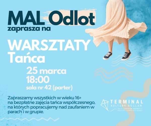 Bezpłatne zajęcia tańca współczesnego >>> Terminal Kultury Gocław Warszawa