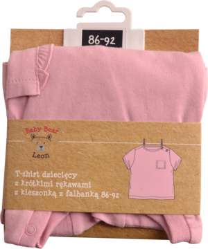 T-Shirt dziecięcy z krótkimi rękawami Baby Bear Leon - wiele rozmiarów i kolorów