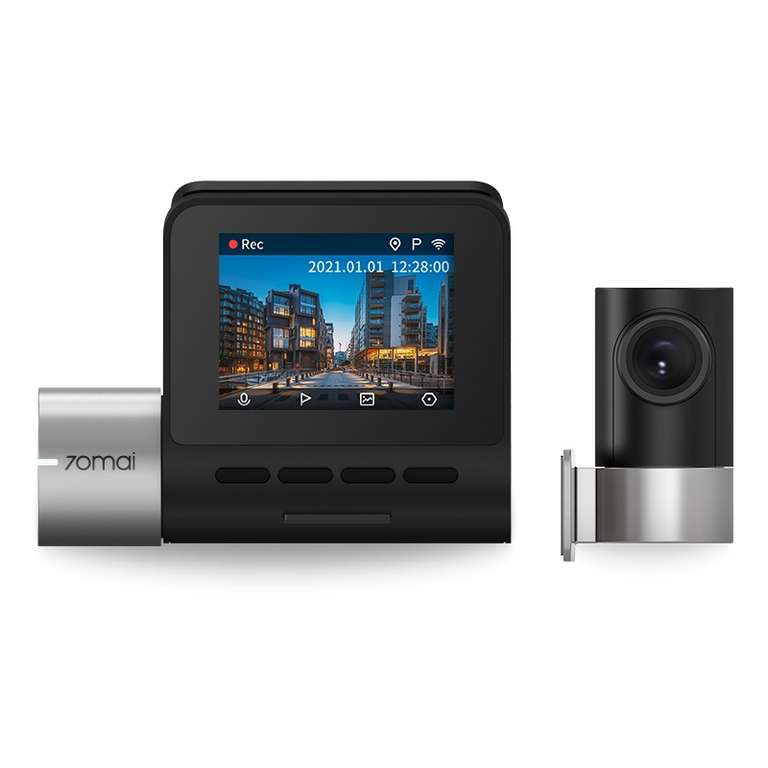Wideorejestrator 70mai Dash Cam Pro Plus + A500S wraz z tylną kamerą RC06 $94,16 (od 10 maja 9:00)