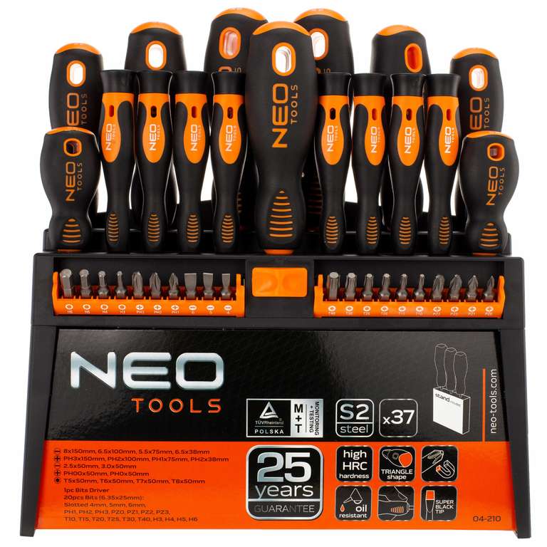 37 elementowy zestaw wkrętaków neo tools