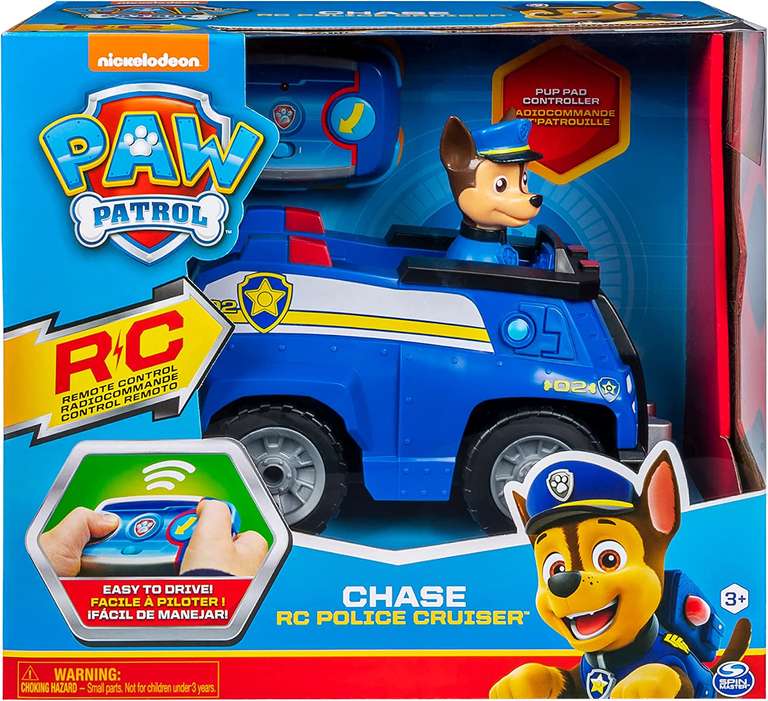Zdalnie sterowany pojazd Psi Patrol + figurka Marshall lub Chase za 73zł @ Amazon.pl