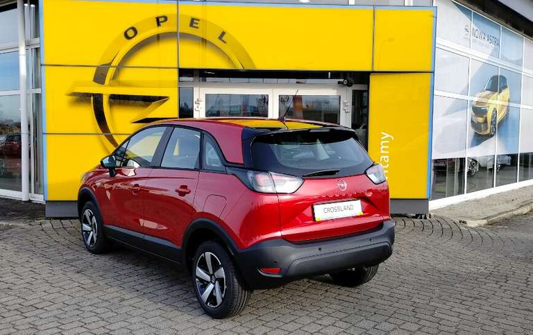 2024r Opel CROSSLAND 1.2 TURBO MT6 110KM - Czerwony Kardio / Szary - Moonstone, metaliczny za 75300PLN @Autoryzowany Dealer Opla