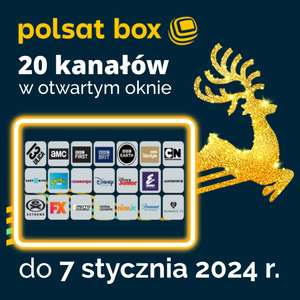 Polsat Box: 21 kanałów w otwartym oknie do 7 stycznia 2024r.