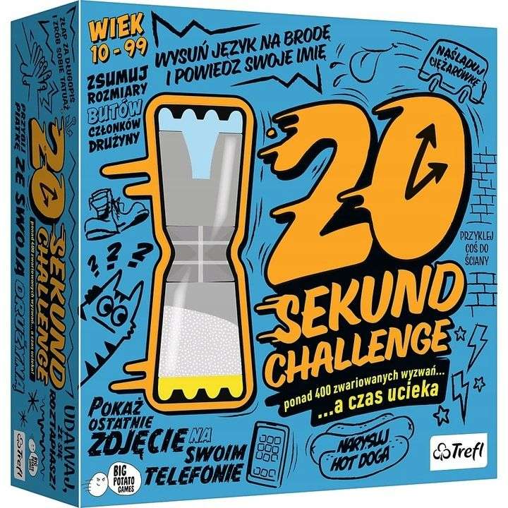 Gra planszowa "20 Sekund Challenge" Trefl. BIEDRONKA