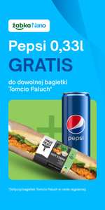 Bagietka Tomcio Paluch + Pepsi 0,33l gratis żabka nano