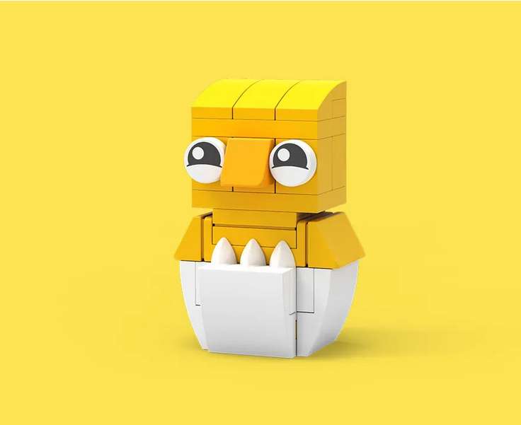 Zbuduj Wielkanocnego kurczaka LEGO i zabierz go do domu - za darmo!