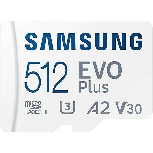 Karta microSD Samsung EVO Plus 512 GB, U3, A2, V30 zapis/odczyt 90/100 MB/s Darmowa dostawa dla wszystkich
