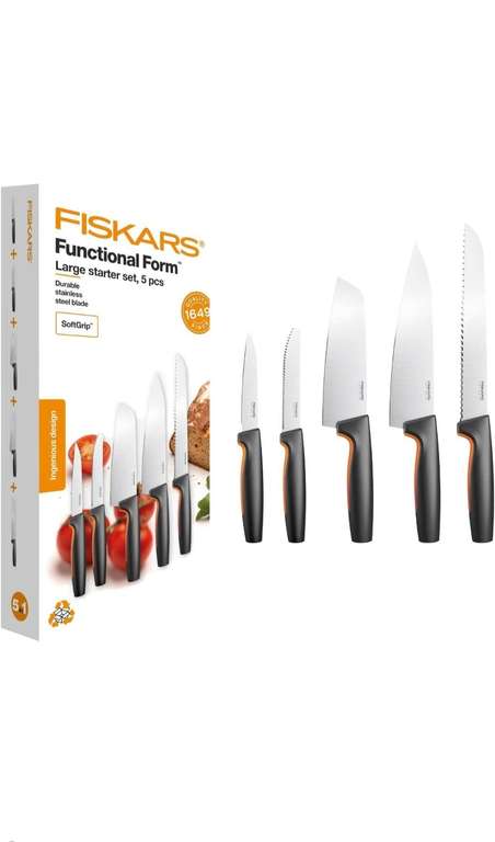 Fiskars zestaw 5 noży kuchennych functional form
