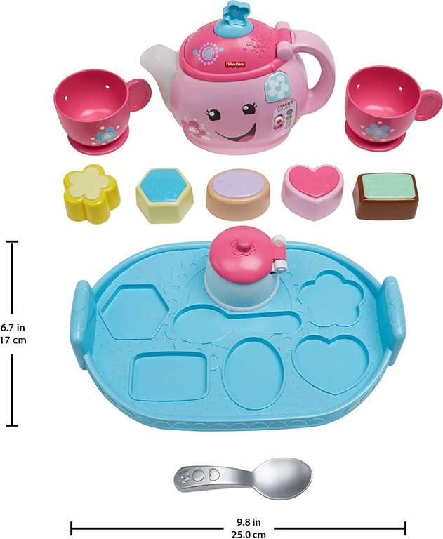 Fisher-Price Laugh & Learn Sweet Manners Tea Set. Zabawka wczesnego rozwoju & aktywności, uczy miłych manier (18-36 miesięcy)