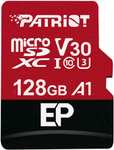 Karta pamięci microSD Patriot 128 GB U3, A1, V30 - zapis/odczyt 80/100 MB/s - darmowa dostawa Prime