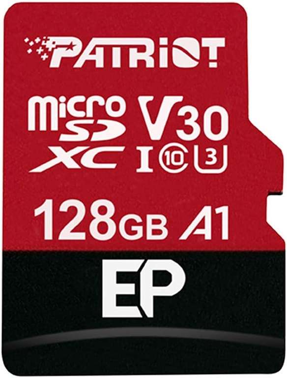 Karta pamięci microSD Patriot 128 GB U3, A1, V30 - zapis/odczyt 80/100 MB/s - darmowa dostawa Prime