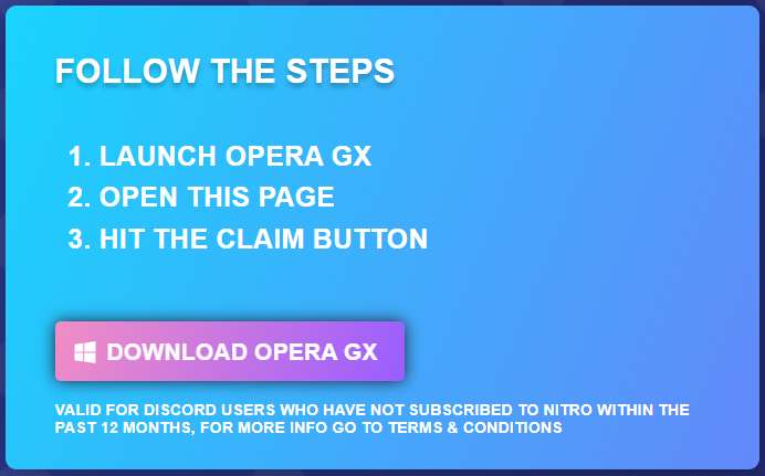 Darmowy miesiąc Discord Nitro dla nowych subskrybentów za korzystanie z Opera GX