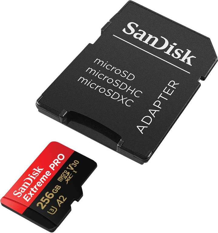 Karta SanDisk Extreme PRO microSDXC 256GB 200/140 MB/s A2 C10 V30 UHS-I U3