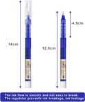 12 szt. długopis z atramentem płynnym 0,5 mm Dostępne niebieskie, czerwone i czarne