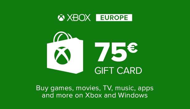 XBOX Live €75 Prepaid Card EU w cenie €64,43, z kodem FRENCHW €57,99 @Kinguin