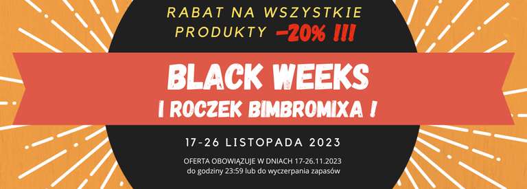 Rabat -20% na wszystkie produkty Bimbromix