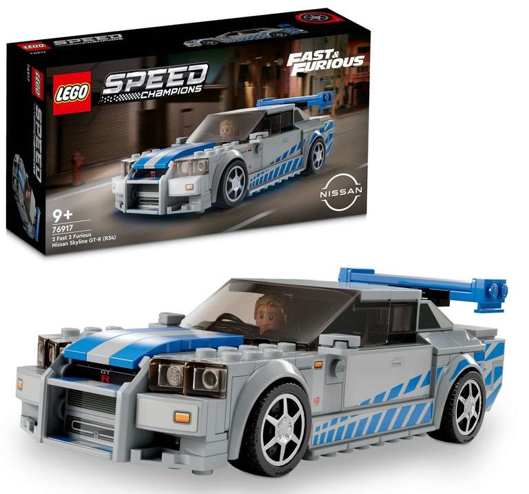 LEGO Speed Champions, Nissan Skyline GT-R (R34) z filmu „Za szybcy, za wściekli, 76917
