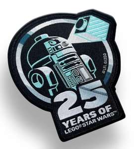 Pamiątkowa naszywka Lego Star Wars z okazji 25. rocznicy przy zakupie klocków Lego