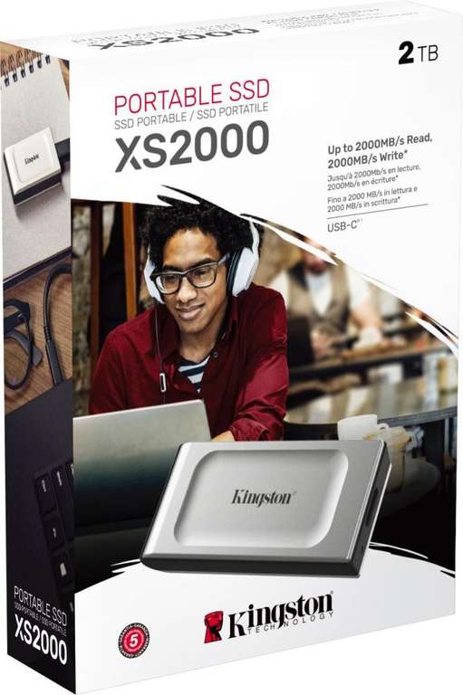 Dysk zewnętrzny SSD Kingston XS2000 2TB (SXS2000/2000G) @ Morele