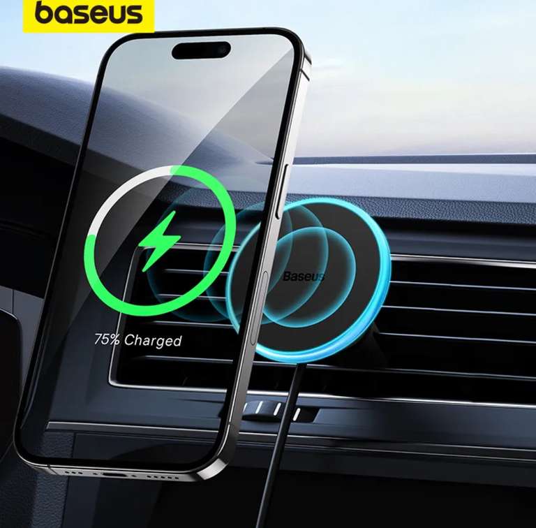 Uchwyt samochodowy na smartfon z ładowarką indukcyjną -Baseus