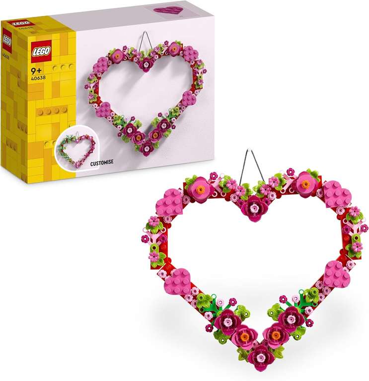 LEGO 40638 Ozdoba w kształcie serca | darmowa dostawa z Amazon Prime