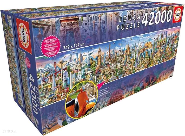 Puzzle Educa Dookoła Świata 42000 elementów