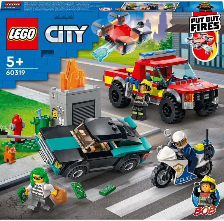 LEGO City Akcja strażacka i policyjny pościg 60319 AMAZON.PL