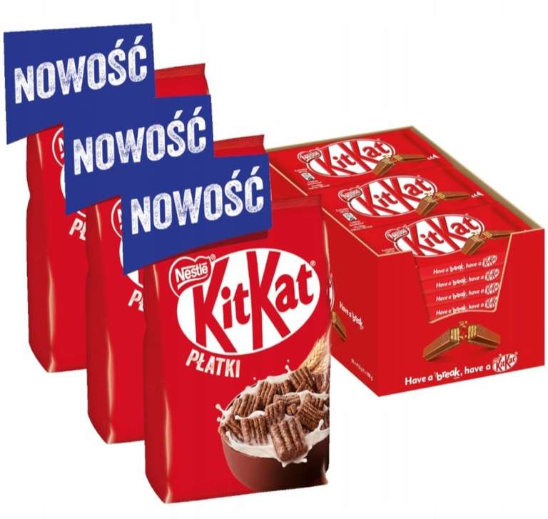 Płatki i batoniki KitKat