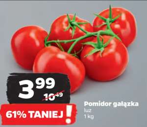 Pomidory na gałązce luz kg @Netto