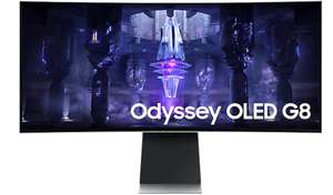 Monitor Samsung 34" Odyssey G8 - 3440x1440 (UWQHD) - 175Hz - OLED - 65W PD USB-C