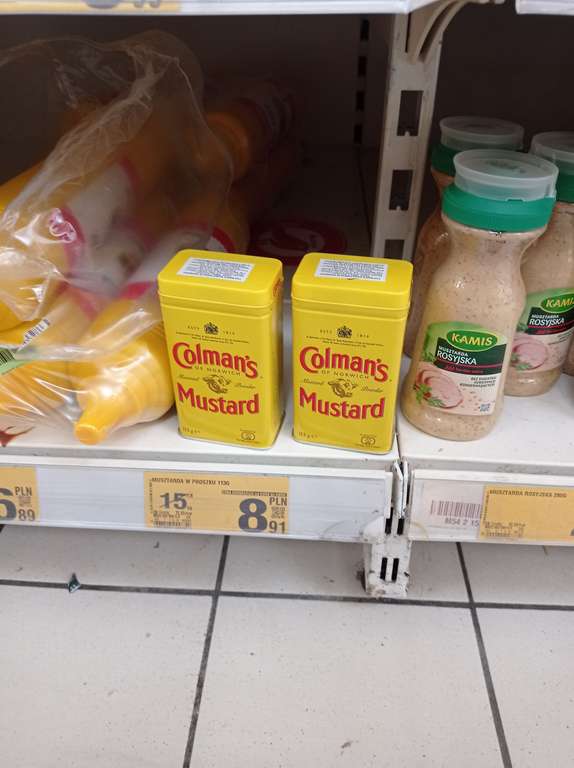 Colman’s mustard musztarda Auchan krokus krakow