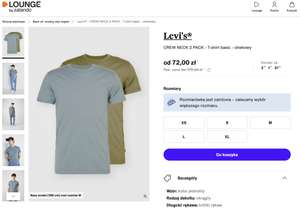 Levi's promka na T-shirt CREW NECK 2 PACK Zalando Lounge