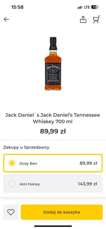 Jack Daniel`s Jack Daniel’s Tennessee Whiskey 700 ml