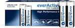 EverActive Baterie AA Pro alkaliczne Mignon LR6, Biały, Czarny, 10 Sztuk