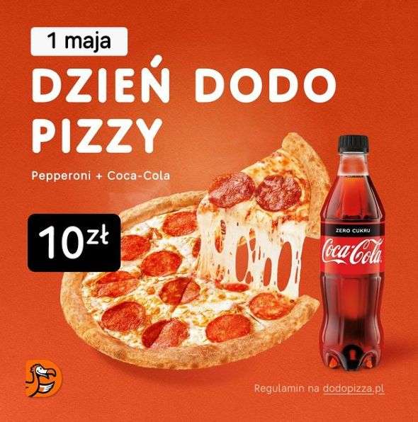 Pizza Pepperoni 25 cm + Coca-Cola Zero 0,5 w cenie 10 zł