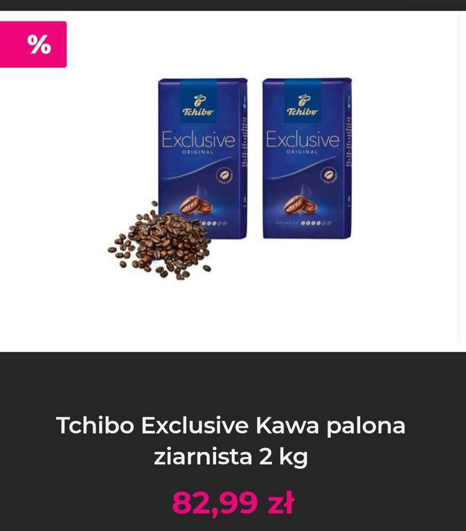 Tchibo Exclusive kawa palona ziarnista 2 kg