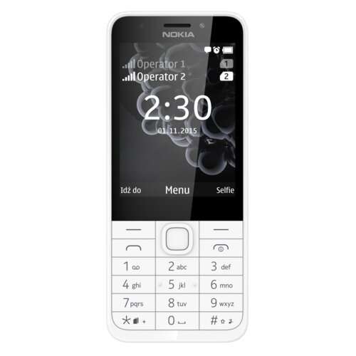 Telefon NOKIA 230 Dual SIM Srebrny