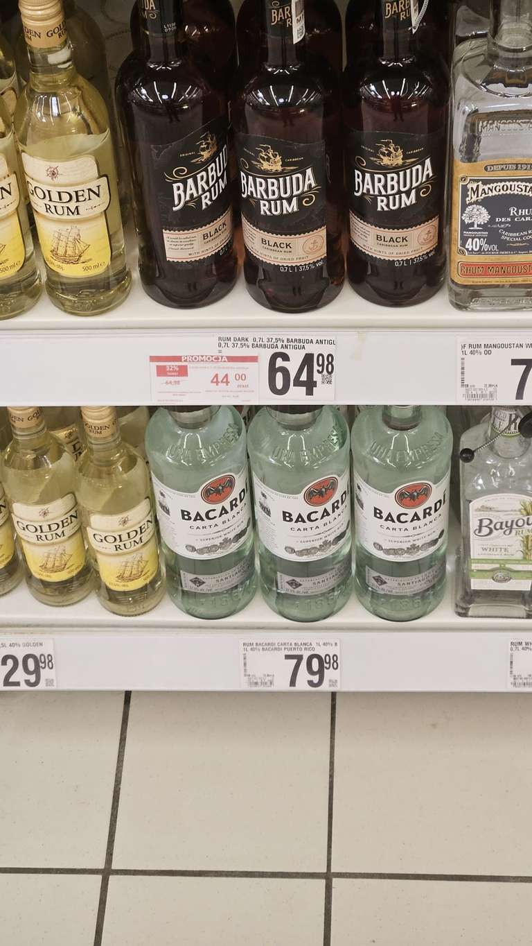 Rum Barbuda 0,7 ciemny Auchan Ursynów