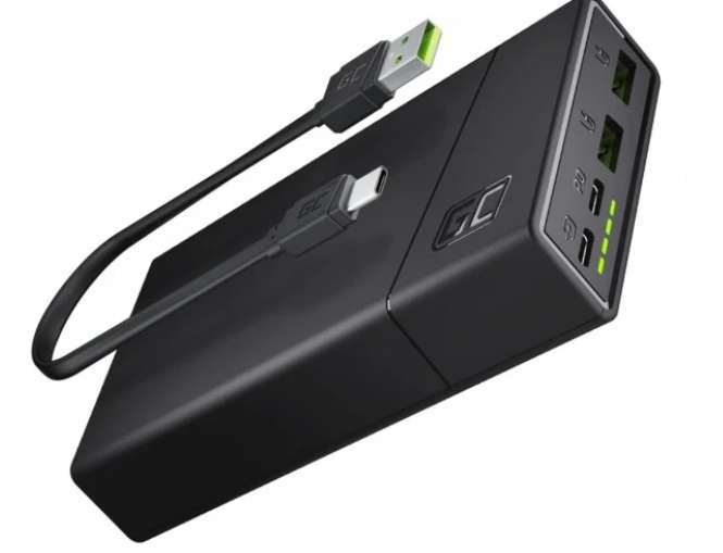 Powerbank Green Cell PowerPlay20 20000mAh (USB-C, PD 18W, Q.C. 3.0)