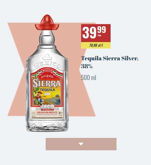 Tequila Sierra Silver 500ml za 39.99zł | Biedronka