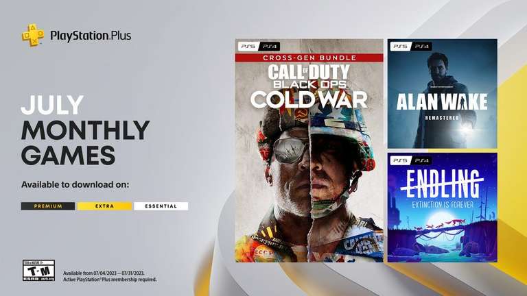 PlayStation Plus Essential - lipiec 2023: Call of Duty Black Ops Cold War, Alan Wake Remastered & Endling Extinction is Forever (PS4, PS5)