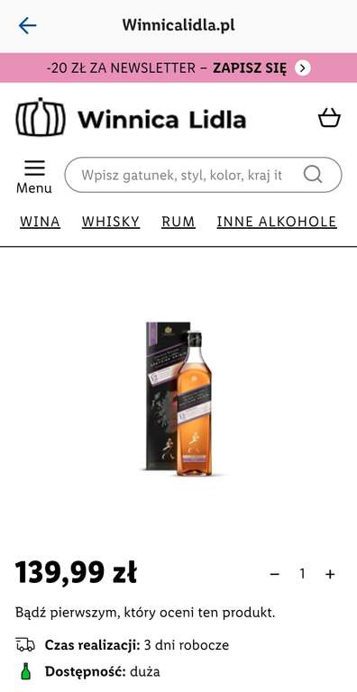 Whisky JOHNNIE WALKER BLACK LABEL SPEYSIDE ORIGIN | 1L | 42%