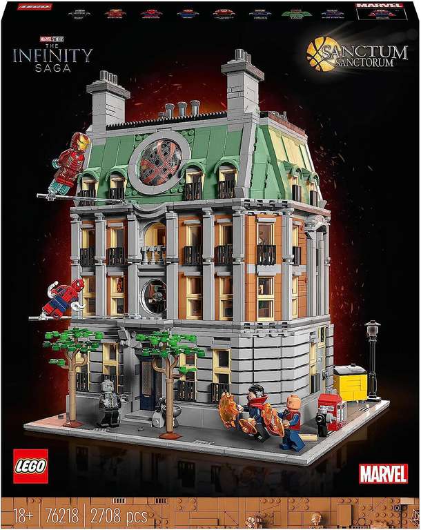LEGO 76218 Marvel Sanctum Sanctorum: Zestawy do budowania, Klocki, Modułowy dla Dorosłych Kolekcjonerów z serii Doktor Strange (2708 elem