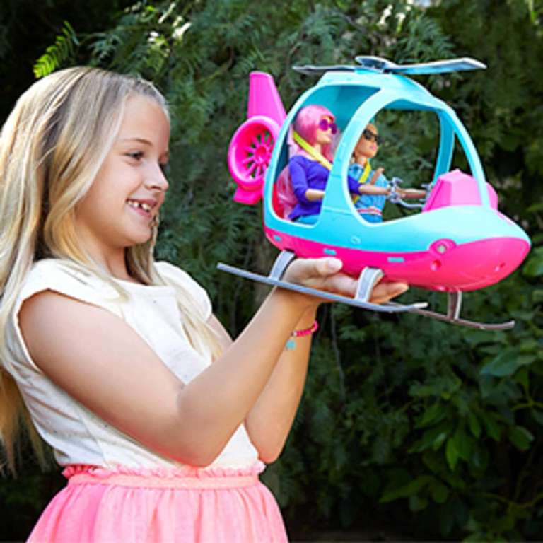 Barbie Helikopter, różowo-niebieski, FWY29