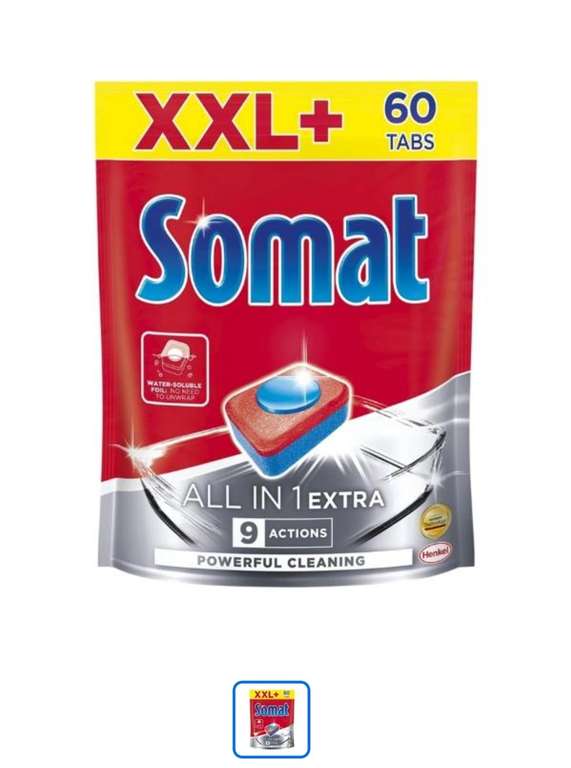 Tabletki do zmywarki Somat 60 szt XXL + ,Euro RTV AGD