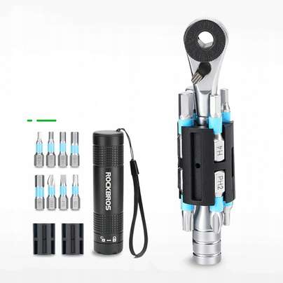 Rockbros TG-8601 multitool rowerowy w aluminiowym etui