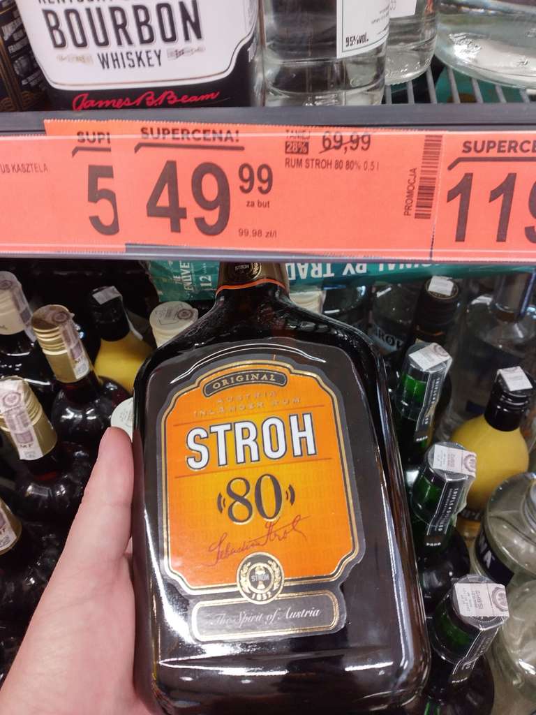 Rum Stroh 80 80% 0,5l biedronka